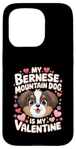 Hülle für iPhone 15 Pro Valentine's Day Bernese Mountain Dog Berner Valentines von Animal Dog Lover Gifts