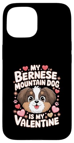 Hülle für iPhone 15 Valentine's Day Bernese Mountain Dog Berner Valentines von Animal Dog Lover Gifts