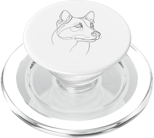 Line Art Canaan Dog PopSockets PopGrip für MagSafe von Animal Dog Lover Gifts