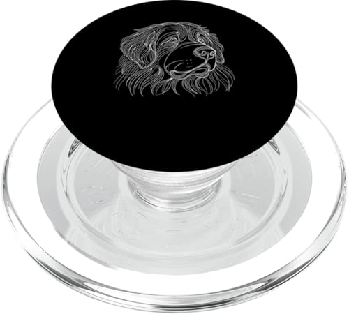 Line Art Tibetan Mastiff PopSockets PopGrip für MagSafe von Animal Dog Lover Gifts