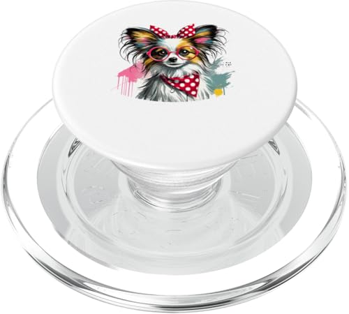 Paint Art Papillon Dog Continental Toy Spaniel Painter PopSockets PopGrip für MagSafe Paint Art Papillon Dog Continental Toy Spaniel Painter PopSockets PopGrip für MagSafe von Animal Dog Lover Gifts