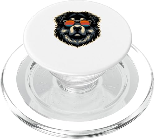 Retro Sonnenbrille Tibetan Mastiff PopSockets PopGrip für MagSafe von Animal Dog Lover Gifts