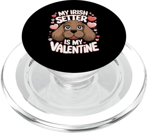 Valentine's Day Irish Setter Valentines PopSockets PopGrip für MagSafe von Animal Dog Lover Gifts