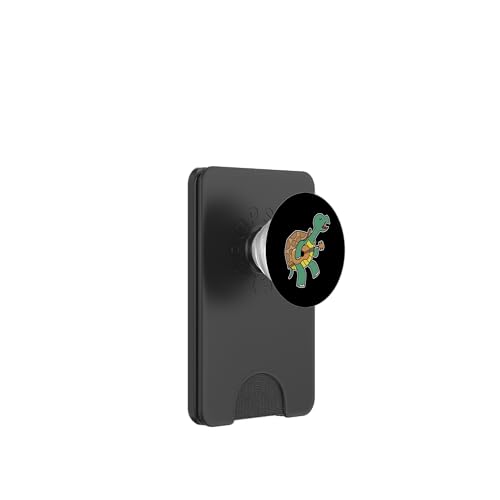 Schildkröte spielt Gitarre PopSockets PopWallet für MagSafe von Animal Guitar Music Hobby Leisure Soprano tenor