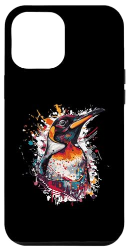 Hülle für iPhone 13 Pro Max Pinguin buntes Kunstwerk Portrait | Tier von Animal Illustration Mood Artwork