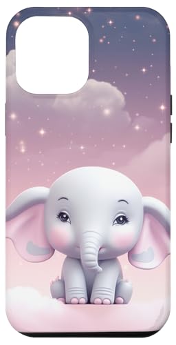 Hülle für iPhone 14 Plus Mollige Elefant Tier Astronomie Outdoor von Animal Lover Animal Pattern