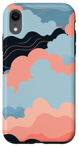 Hülle für iPhone XR Wolken abstrakte Malerei im Freien Grafiken von Animal Lover Animal Pattern