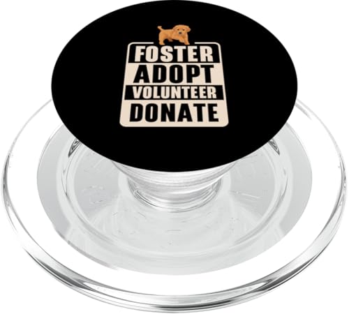 Freiwilliger von Foster Adopt spendet Hund für Tierschützer PopSockets PopGrip für MagSafe von Animal Lover Animal Rights Activists Clothing