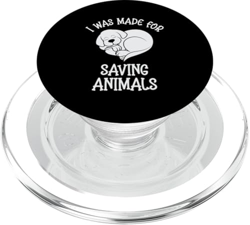 Ich wurde geschaffen, um Tiere zu retten Hund von Tierschützern PopSockets PopGrip für MagSafe von Animal Lover Animal Rights Activists Clothing