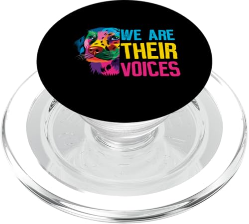 We Are Their Voices Tierrechtsaktivisten Hundeliebhaber PopSockets PopGrip für MagSafe von Animal Lover Animal Rights Activists Clothing