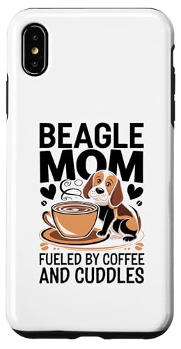 Hülle für iPhone XS Max Beagle-Mama wird von Kaffee angetrieben und kuschelt Beagle-Hund von Animal Pet Beagles Beagle Dog Lover Gifts