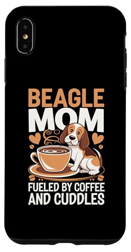 Hülle für iPhone XS Max Beagle-Mama wird von Kaffee angetrieben und kuschelt Beagle-Hund von Animal Pet Beagles Beagle Dog Lover Gifts