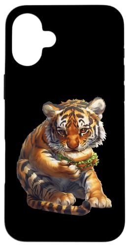 Hülle für iPhone 16 Plus Tiger-Sandwich von Animal Sandwich Design