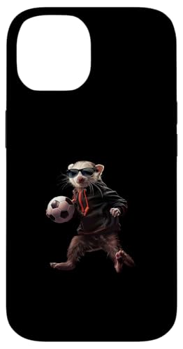 Hülle für iPhone 14 Frettchen Fußball von Animal Soccer Design