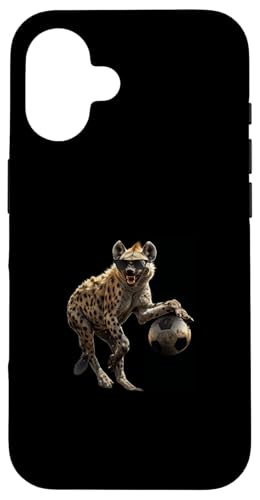 Hülle für iPhone 16 Hyänen-Fußball von Animal Soccer Design