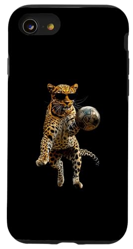 Hülle für iPhone SE (2020) / 7 / 8 Leopard-Fußball von Animal Soccer Design