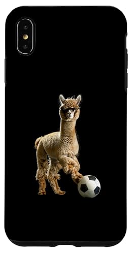 Hülle für iPhone XS Max Alpaka-Fußball von Animal Soccer Design