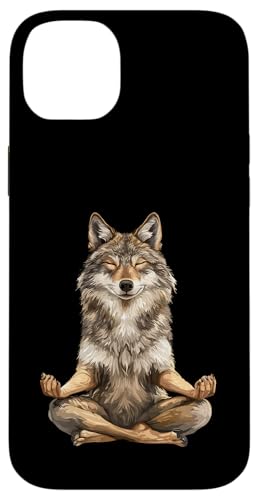 Hülle für iPhone 14 Plus Wolf Yoga von Animal Yoga Design