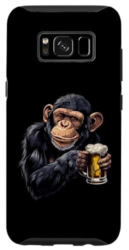 Hülle für Galaxy S8 Schimpansenbier von Animals Beer Design