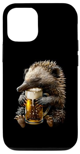 Hülle für iPhone 12/12 Pro Echidna Bier von Animals Beer Design