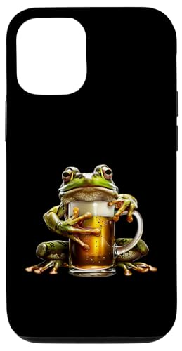 Hülle für iPhone 14 Pro Frosch Bier von Animals Beer Design