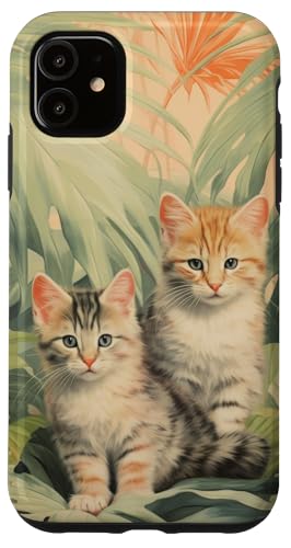 Hülle für iPhone 11 Katzen Tier Säugetier Kätzchen von Animals Cartoon Pattern Lovers