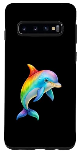Hülle für Galaxy S10 Delphin Rainbow Pride Month LGBTQ Delphin Lovers Men Women von Animals Lover Rainbow Pride Flag Men Women Apparel