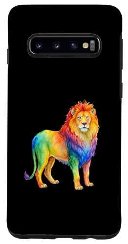 Hülle für Galaxy S10 Lion Rainbow Pride Month LGBTQ Löwenliebhaber Herren Damen von Animals Lover Rainbow Pride Flag Men Women Apparel