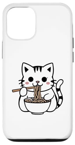 Hülle für iPhone 12/12 Pro Kawaii Neko Joy Ramen Love und Tiny Paws von Anime Cat T Shirt Gift