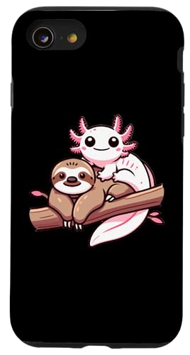 Hülle für iPhone SE (2020) / 7 / 8 Anime Kawaii Axolotl Sloth von Anime Kawaii Axolotl Sloth Apparel