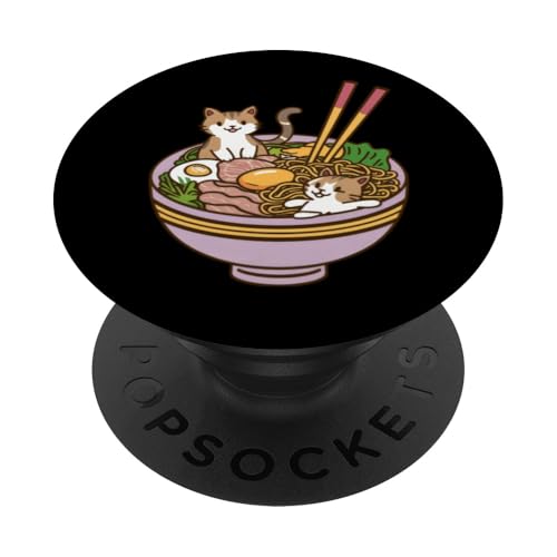 Anime Lovers Japanese Ramen Noodles Kawaii Otaku PopSockets mit austauschbarem PopGrip von Anime Lovers Japanese Ramen Noodles Kawaii Otaku