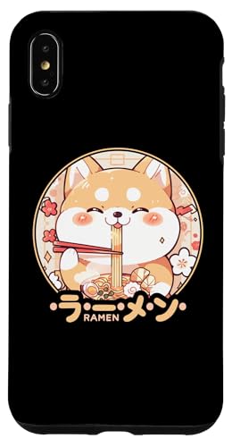Hülle für iPhone XS Max Shiba Inu Loving Ramen Kawaii Neko Shiba Inu Ramen für Hunde von Anime Ramen Shiba Inu Kawaii Japanese Aesthetic