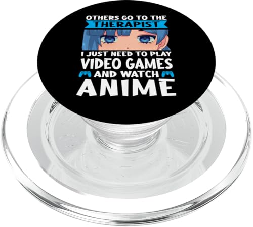 Ich brauche nur Videospiele und schaue Anime-Spiele an PopSockets PopGrip für MagSafe von Anime merch & video game Gift