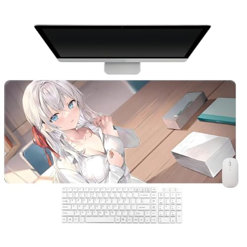 4 mm Verdickung. Anime Alya Sometimes Hides Her Feelings in russischer Alisa Maria Mauspad, 800 x 300 x 4 mm, zarter Schlossrand, wasserdicht, rutschfest von AnimeFans