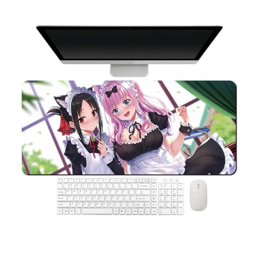 4 mm Verdickung. Anime Kaguya-Sama: Love is War Fujiwara Chika Mauspad, Tastaturpad, 700 x 300 x 4 mm, leicht zu reinigen, waschbar, rutschfeste Textur von AnimeFans