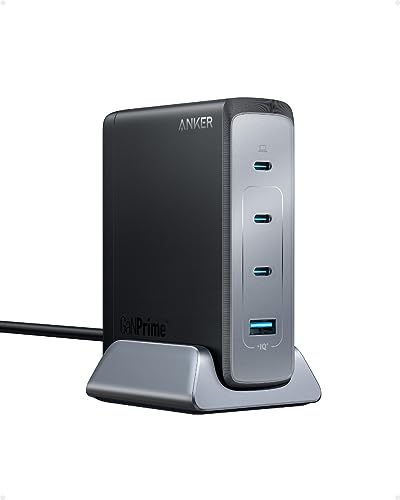 240W Anker USB-C Ladegerät, Prime GaN Netzteil, 4-Port Schnellladegerät , Kompatibel mit MacBook Pro/Air, iPhone 15, iPad Pro, Galaxy S23/S22, Note 20 und mehr von Anker