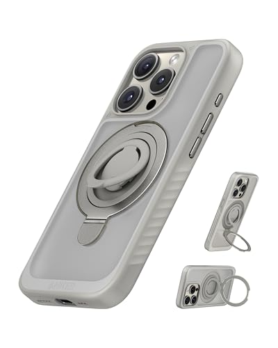 Anker MagGo Magnetische Hülle, Weiche 360° Silikonring Halterung für iPhone 15 Pro Max, Dünn und strapazierfähig, Kompatibel mit MagSafe, Schutzhülle, 2-in-1 stoßfestes Design, Nur für iPhone15 ProMax von Anker