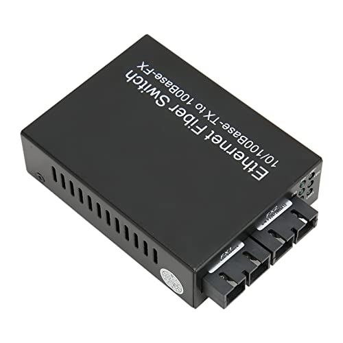 Annadue Dual-Glasfaser-Singlemode-Medienkonverter, Erweiterung des Ethernet-Netzwerks auf Bis zu 25 Km, Optisches zu SC-Glasfaserkabel, RJ45-Glasfaser-Transceiv für CAT5E CAT6-Kabel, von Annadue