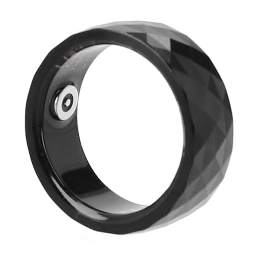 Annadue Fitness Tracker Ring, Multifunktionaler Schrittzähl Smart Ring, Gesundheits Tracker, IP68 Wasserdichter Staubdichter Gesundheitsring mit APP Steuerung für Männer und Frauen (18#) von Annadue