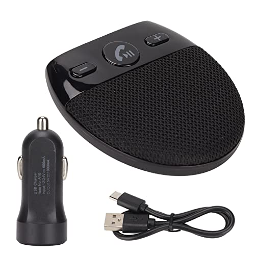 Annadue Freisprech Bluetooth Autotelefon Kit, Bluetooth 5.0 Auto Sonnenblende, Ankündigungston, Omnidirektionaler Mikrofon Lautsprecher. von Annadue