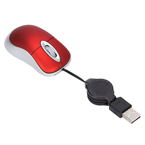 Annadue Kabelgebundene Maus, 3-Wege-Raddesign, USB-Mäuse, 1600 DPI, Genaue Positionierung, Plug-and-Play, Unterstützung für Win 98, Win 7, Win 2000, Win ME, Win XP, Win Vista von Annadue