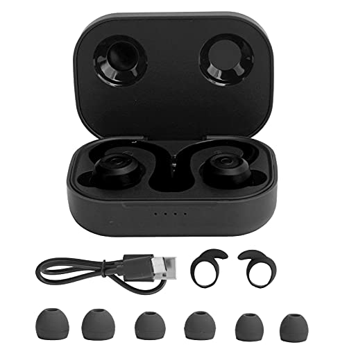 Annadue Ohrhaken Kopfhörer/Ohrhörer, Kabelloses Bluetooth Sport In-Ear Headset mit Ladebox, Geeignet zum Musikhören.(schwarz) von Annadue