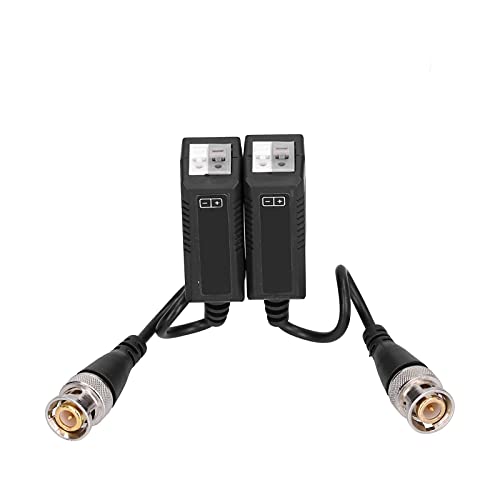 Annadue Passiver Video-Balun mit 2 Paaren AHD/CVI/TVI mit BNC-Stecker Twisted-Pair-Sender, Anti-Interferenz, Verlustarm, Einkanal von Annadue