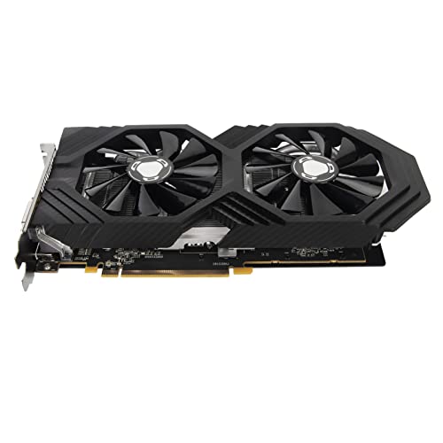 Annadue RX590 8GB GDDR5 256Bit Grafikkarte, PCIE 3.0 X16 Grafikkarte für Gaming-PC mit Dual-Lüfter und Heatpipe-Kühlung, HDMI, 3×DP, DVI D von Annadue