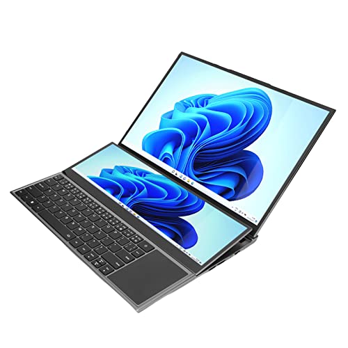 Annadue Touchscreen Laptop, 16 Zoll HD Hauptbildschirm 14 Zoll Touchscreen Laptop, 64 GB PCIe NVMe M.2 SSD 16 GB DDR4 Gaming Laptop für für I7 von Annadue