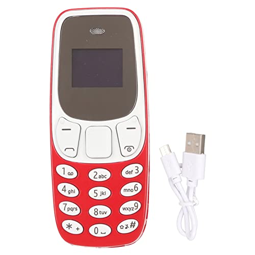 BM10 Kleinste Entsperrte Mobiltelefon der Welt, GSM 2 in 1 Mobiltelefon mit Freisprecheinrichtung, Bluetooth Wählgerät, Dual SIM Karte, GSM. (Rot) von Annadue