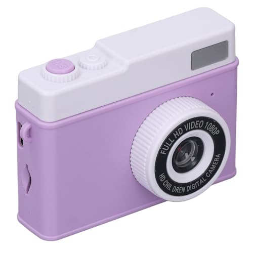 Digitalkamera, 1080P 48MP 2,0 Zoll TFT HD Dual Kamera CCD Kartenkamera mit MP3 Wiedergabefilterspiel, Anti Shake 8X Digitalzoomkamera für Reisen, 800mAh. (Purple) von Annadue