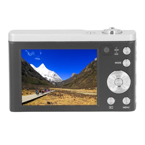 Digitalkamera, 44 MP Digitale Point-and-Shoot-Kamera mit 5-fachem Optischem Zoom, 2,8-Zoll-IPS-Touchscreen, Tragbare Kompaktkamera für Fotografie und Video (EU-Stecker) von Annadue