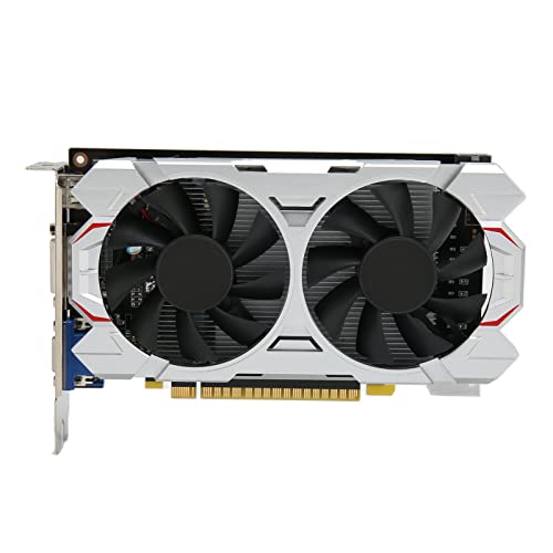 GTX 750TI Grafikkarte, 4 GB GDDR5 128 Bit PCI Express3.0 PC Gaming Grafikkarte für Zuhause, Büro, HDMI VGA DVI Anschlüsse, Zwei Lüfter, DirectX12 (GTX750TI 4 GB) von Annadue