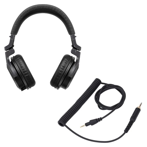 Kopfhörer Ersatz Audiokabel, Ausziehbares Federkabel mit 3,5 mm Stereo Stecker und 6,3 mm Adapter für Pioneer DJ HDJ-CUE1 HDJ-CUE1BT HDJ-X5 HDJ-X7 HDJ-S7 Kopfhörer von Annadue